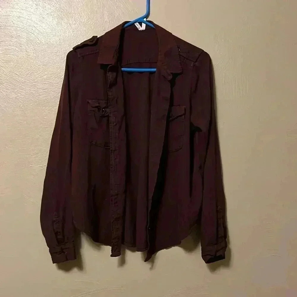 Long Sleeve Button Mudd Large